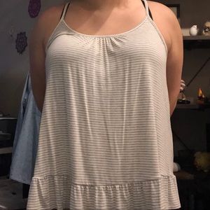 Flowy Striped Spaghetti Strap Tank